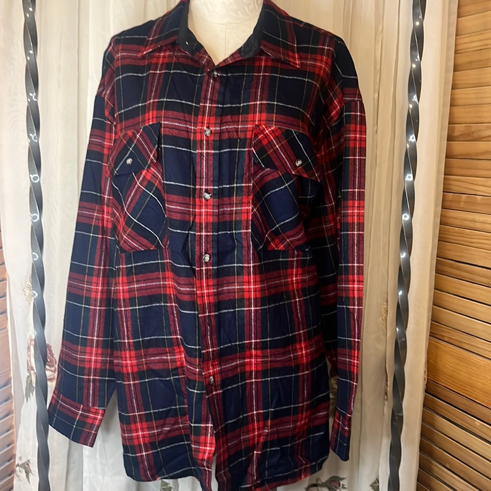 Vintage Saugatuk Drygoods Company flannel long sleeve shirt. 3X